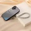 Corrente de Bolas com Diamantes Incrustados em Argila Manchada Artefato Antiperda Corrente para Celular DIY com Contas Cordão para Celular Pingente Criativo para Bolsa