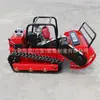 Motosierra de cadena diésel con control remoto, sobre orugas, para jardín, autopropulsada, desbrozadora, cortacésped elevable con control remoto multi-potencia