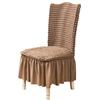 Funda para silla con falda de encaje seersucker europea e inglesa transfronteriza, elástica, universal, con todo incluido, para mesa y silla de restaurante
