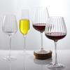 Copa de vino con rayas verticales nórdicas, copa de champán, copa de cristal con rayas creativas, copa de vino de cristal para el hogar