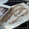 Cadena de Suéter de Perlas Maillard Retro de Lujo Ligero Europeo y Americano Collar de Gama Alta Estilo Largo Moderno Exquisito Versátil