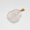 Colgante de Zorro de Nueve Colas de Cristal Rosa Natural, Blanqueador, Moderno, Lujo Accesible, Diseño Ins de Nicho, Venta al por Mayor de Collares de Gama Alta