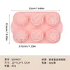 Novo Molde de Silicone para Assar com 6 Peças: Cristal Rosa, Sorvete, Chocolate, Bolo da Lua, Bolo Francês, Mousse, Pudim