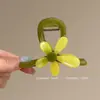 Pin de Pinza de Tiburón de Mezclilla con Lazo Simple Estilo Ins Coreano para Mujer 2025 Nuevo Pinza para el Cabello de Gama Alta Dongdaemun