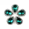 Venta Directa de Fábrica Broches Soldados de Cristal Rhinestone con Forma de Lágrima para Ropa, Bolsos y Accesorios de Pañuelos para la Cabeza DIY