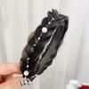 Peluca de Trenza Espiga Aro para el Cabello para Mujer Todo en Uno Cabello Trenzado Estampado Paquete de Cabello Aro para el Cabello Prensado Tocado Aro para el Cabello 2023 Nuevo Estilo