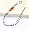 Venta al por mayor de fábrica de colgantes para coche hechos a mano, DIY, para bolso, cordón de ágata de jade, cordón para teléfono móvil, borla con descuento