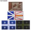 Aotu Dore Canadá Bandera Canadiense Bandera Quiye Brazalete Bordado Insignia Velcro
