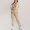 Otoño 2026 Nuevo Traje Europeo y Americano para Mujer Moda Diaria Versátil Conjunto de Pantalones de Color Sólido Atuendo de Dos Piezas