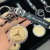 Chaveiro Pingente Logo de Carro em Ouro 999 Ouro Puro Pingente de Carro Mercedes-Benz e Bmw Presente para Pai ou Namorado Artesanato