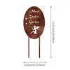 Estacas de Jardim Personalizadas, Decorações de Pátio, Arte em Metal Enferrujado para Paisagismo de Gramado Externo, Ornamentos para Plantas e Flores