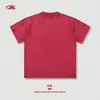 Camiseta Casual Masculina Bk Manga Raglan Algodão Puro 260g Lavada e Desgastada Marca Americana Retro Street Fashion Manga Curta
