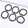 Pulsera Elástica de Explosiones Transfronterizas Europeas y Americanas Pulsera de Pareja con Cuentas de Ágata Negra Mate de las Doce Constelaciones Europeas y Americanas