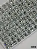 6*8 Uña de Huevo de Paloma Diamante Flash Multifacético Ovalado Punta Inferior Diamante K9 Joyería de Uñas Portátil Wholesale