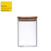 Recipientes de Armazenamento de Vidro Feitos de Vidro Transparente de Alto Borossilicato com Vedação de Pote de Chá, Armazenamento de Madeira de Bambu, Potes Diários para Cozinha, Cuidadosamente Selecionados