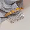 Franja Frontal Pente Acabamento de Cabelo Artefato Ácido Acético Hairpin Feminino Cabeça Traseira Pente de Cabelo Invertido Headwear Grampo de Cabelo