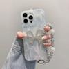 Funda para teléfono móvil Apple 16, iPhone 14, hilo de plumas de lujo, 12, cadena de lazo tridimensional, 13, dura, 11, comercio exterior, mujer