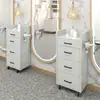Gabinete de Herramientas para Salón de Belleza Mesa Espejo para Salón de Peluquería Gabinete con Cajones Gabinete de Almacenamiento de Madera para Cortar el Cabello Gabinete de Trabajo para Barbería