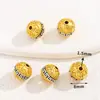 Accesorios Antiguos de Oro y Plata Bicolor Pulsera con Colgante de Cuenta de Buda de Cuatro Caras Chapada en Cobre Cabeza de Buda Accesorios de Joyería DIY de Tres Vías