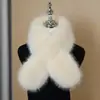 Bufanda de Piel de Zorro con Doble Cara Magnética de Piel Sintética para Mujer, Calentador de Cuello de Piel de Moda Cálido de Invierno con Cuello de Piel Magnético