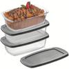 Horno de Microondas Especial Vidrio Templado Bandeja para Hornear Resistente al Calor Rectangular Plato para Pescado a la Parrilla Ovalado Plato para Arroz al Horno Plato para Frutas