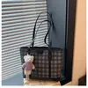 Bolsa de Hombro de Cuadros Elegante de Verano para Mujer 2025 Nueva Gran Capacidad Casual Versátil para el Trabajo