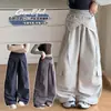 Nuevo Estilo Otoño 2026 para Niños Mayores: Conjunto de Dos Piezas con Pantalones Cargo Versátiles de Tiro Alto y Pantalones Casuales Sueltos