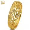 Pulsera de Aleación Chapada en Oro de Venta Caliente Novia de Dubái India Lujo Ligero para Mujer Boda Oro Arena Pulsera Joyería Al por Mayor
