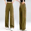 Pantalones de Trabajo Estilo Americano para Mujer, Nuevo Estilo Primavera y Verano 2026, Corte Holgado, Pantalones Casuales de Cintura Alta, Pantalones Rectos para Senderismo