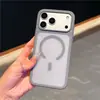 Adecuado para funda magnética con sensación de piel de agujero grande para Apple 17 Promax, funda protectora mate con sensación de piel para iPhone 16 15 Anti-Caídas 14