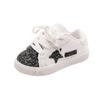 Zapatillas Casuales para Niñas Zapatos Casuales 2026 Primavera y Otoño Nuevo Estilo Zapatos Blancos de Cuero con Lentejuelas para Niñas Zapatos Ligeros para Niños Pequeños