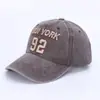 Gorra con Visera Newyork para Hombre Primavera y Otoño Sombrero con Protección Solar Venta al por Mayor Exportación Gorra de Béisbol de Algodón Lavado Estilo Nuevo Transfronterizo para Mujer