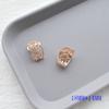 Placa de flor de liga de strass fivela decorativa acessórios de joia diy acessórios de cabelo feitos à mão material de decoração de laço para adorno de cabeça