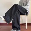 Pantalones deportivos casuales de retazos deconstruidos estilo retro americano, corte holgado, para jóvenes, talla grande, moda trendy