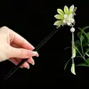 Horquilla de Flor Tricolor Estilo Antiguo, Nuevo Estilo Chino, Sensación de Alta Gama, Uso Diario con Hanfu y Cheongsam, Venta al por Mayor de Accesorios para el Cabello