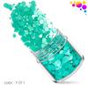 Explosões transfronteiriças fluorescente rodada 12 cores Nail Art Lantejoulas Conjunto fosco perolado onda Dot Nail Art Jóias Patch