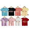 Camiseta de Manga Corta de Verano 2026 para Niñas de Amazon, Camiseta Básica de Media Manga de Seda Helada para Niños, Top Elegante para Bebé