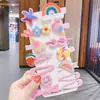 Acessórios de Cabelo Desenho Animado Infantil Presilhas de Cabelo para Meninas Presilhas Laterais Presilhas de Cabelo para Bebê Presilhas Laterais Flor Princesa Fofa Presilhas para Franja Conjunto de 14 Peças