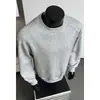 Sudadera de retazos deconstruida estilo americano para hombre, corte limpio, top casual, capa base de moda holgada para otoño