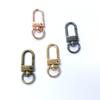 Llavero de aleación de zinc con hebilla y cerradura para puerta, de metal negro, dorado, rosa, verde y antiguo.