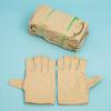 Guantes mecánicos de trabajo de lona de doble capa de 24 líneas totalmente forrados resistentes al desgaste engrosados lote directo de fábrica equipo de protección para protección laboral