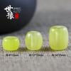Cuentas de barril de imitación de cera de abeja de resina, cuentas cilíndricas, doble amarillo, cuentas de tambor de ámbar sintético, accesorios para manualidades, accesorios de Bodhi en vivo