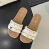 Sandálias Estilo Chanel para Combinar com Vestidos, Roupa de Verão Feminina para Exterior, Novas Sandálias Rasteirinhas Exclusivas Estilo Francês Estilo Fada 2026