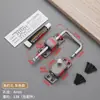 Pestillo de Perno Multiángulo 360 Grados Ventana Baño Hebilla Antirrobo Montaje Superficial Aleación de Aluminio Engrosada Sin Agujeros Hebilla de Cerradura de Puerta