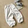 [Venta de Liquidación] Pantalones Cálidos Bordados de Felpa de Moda Invierno 2025 para Niños y Niñas, Suaves y Cómodos con Puños Elásticos