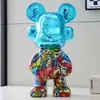 Adornos Decorativos Geniales y Modernos de Oso Fluido DJ Celebridad de Internet Decoración Moderna para Sala de Estar Hogar Gabinete de Vino Gabinete de TV Venta al por Mayor