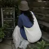 Bolso Tote Tejido de Primavera Nuevo para Mujer, Gran Capacidad, Bolso de Hombro Versátil para el Trabajo, Bolso Tote Casual Estilo Coreano