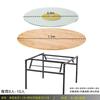 Mesa Redonda para Hogar 1.66m 1.8m 10 Personas Mesa de Comedor de Hotel Redonda Nueva Madera Sólida Redonda Tablero de Mesa Abeto Plegable