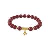 Pulsera de cuentas de cinabrio retro de bambú transfronteriza, temperamento, transferencia, regalo de cumpleaños, vacaciones, suministro directo de fabricantes de joyería con cuentas