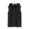 2026 Aliexpress Chaleco Deportivo de Verano para Hombre de Secado Rápido para Exteriores de Color Sólido con Capucha Transpirable Elegante Chaleco sin Mangas
